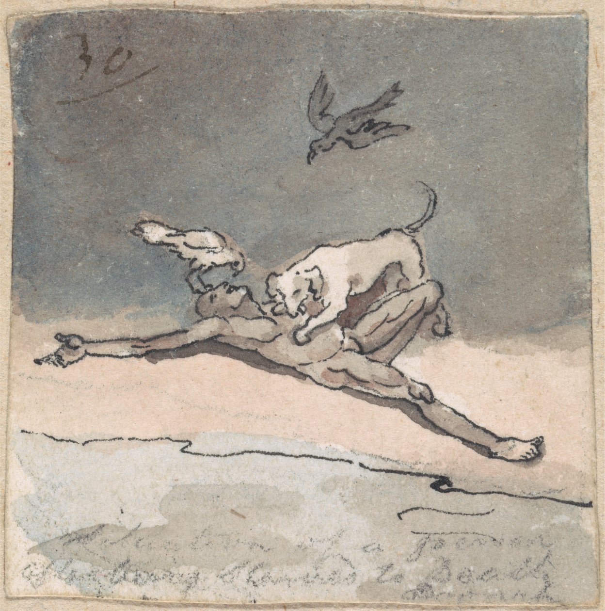 Szene in der Hungersnot von Robert Mabon
