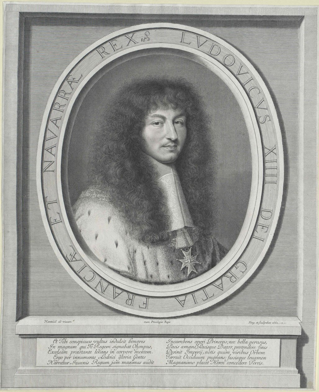 König von Frankreich Ludwig XIV. von Robert Nanteuil