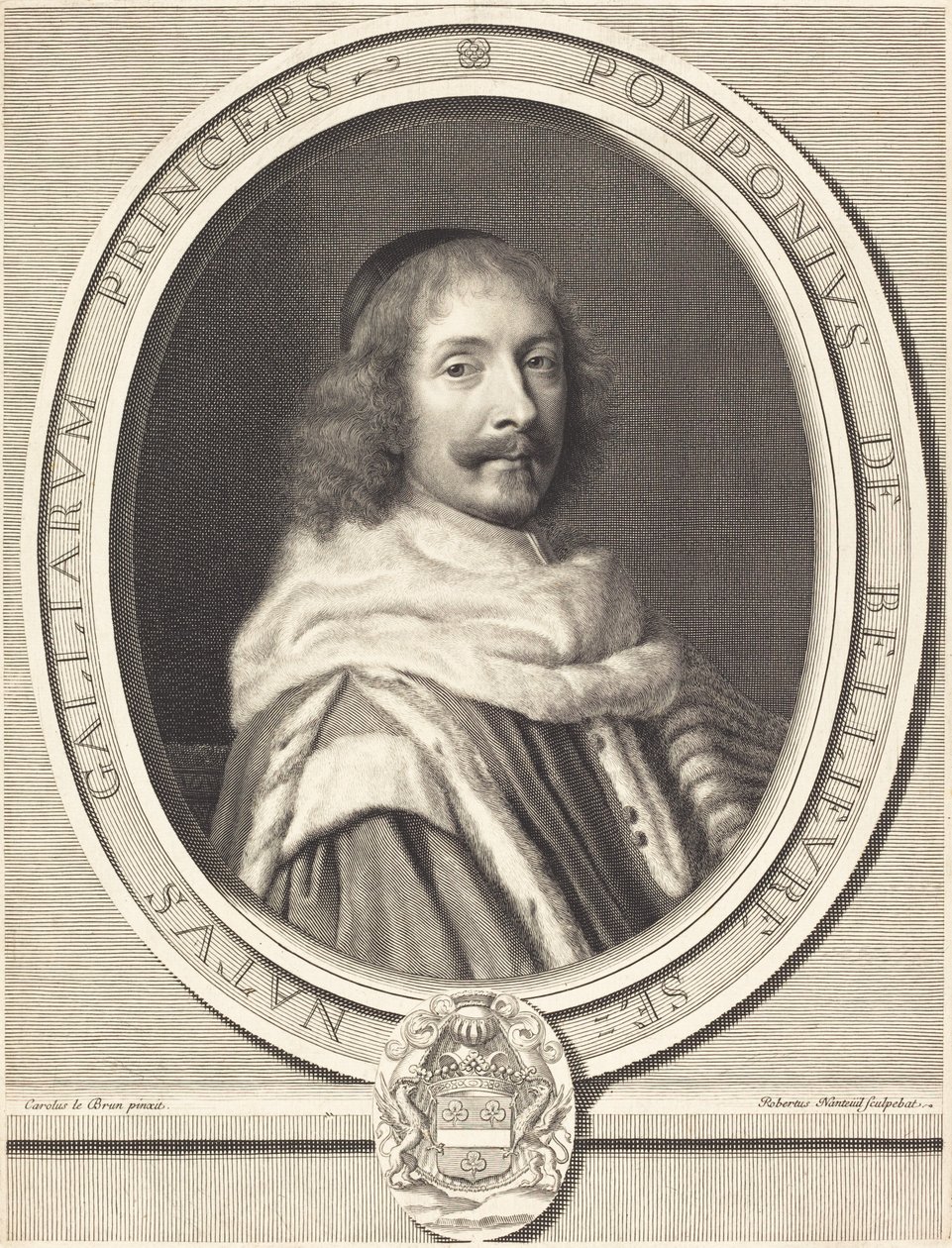 Pompone de Bellievre von Robert Nanteuil after Charles Le Brun
