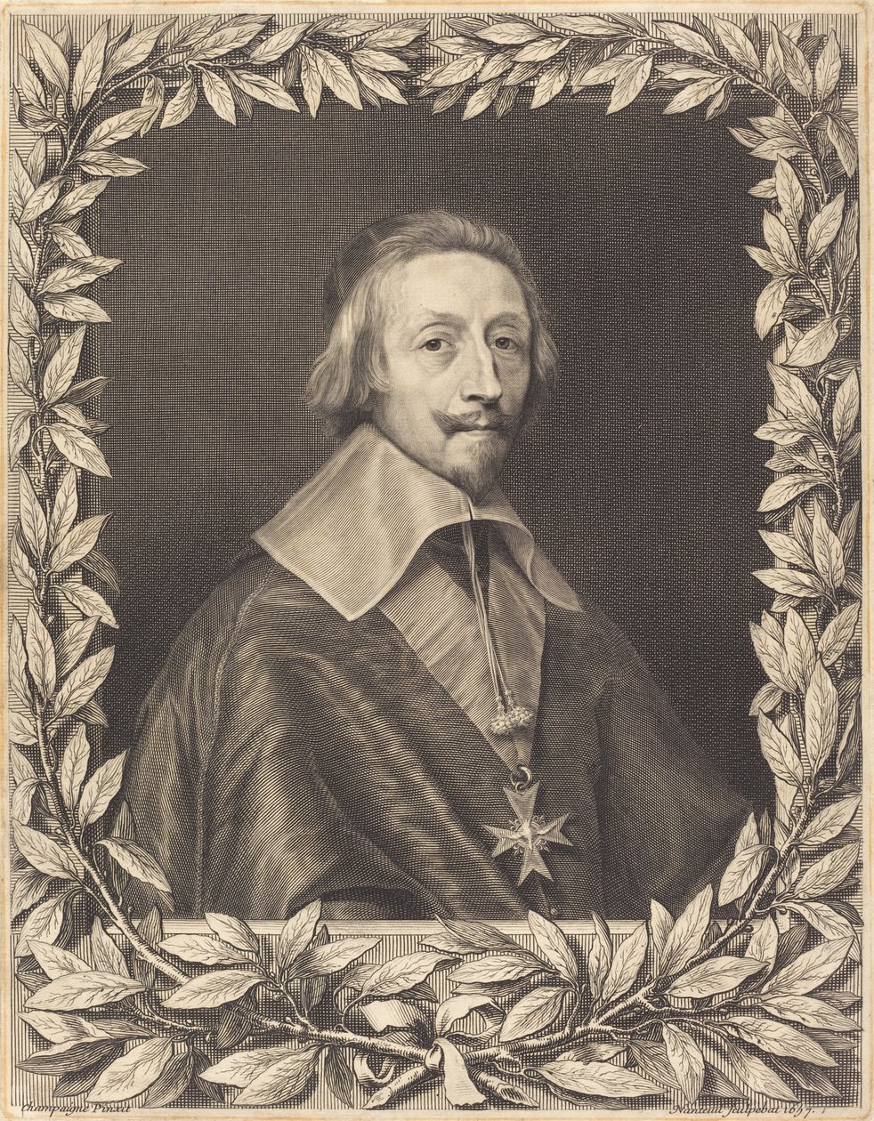 Kardinal Richelieu von Robert Nanteuil after Philippe de Champaigne