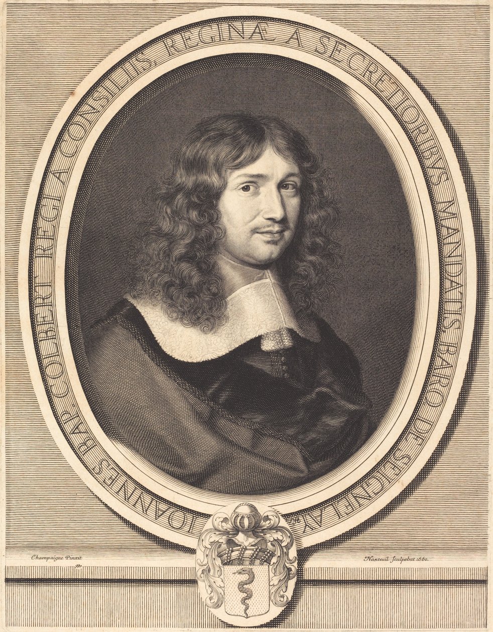 Jean-Baptiste Colbert von Robert Nanteuil after Philippe de Champaigne