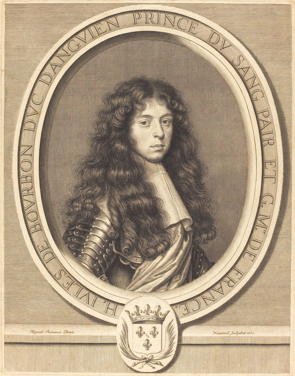 Jules, Herzog von Enghien von Robert Nanteuil after Pierre Mignard I