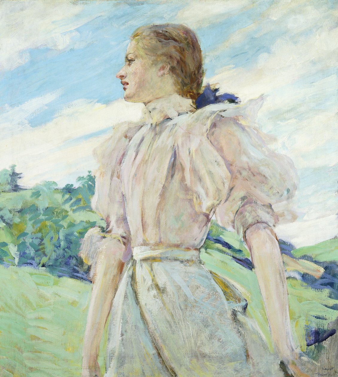 Ein windiger Tag, ca. 1898 von Robert Reid