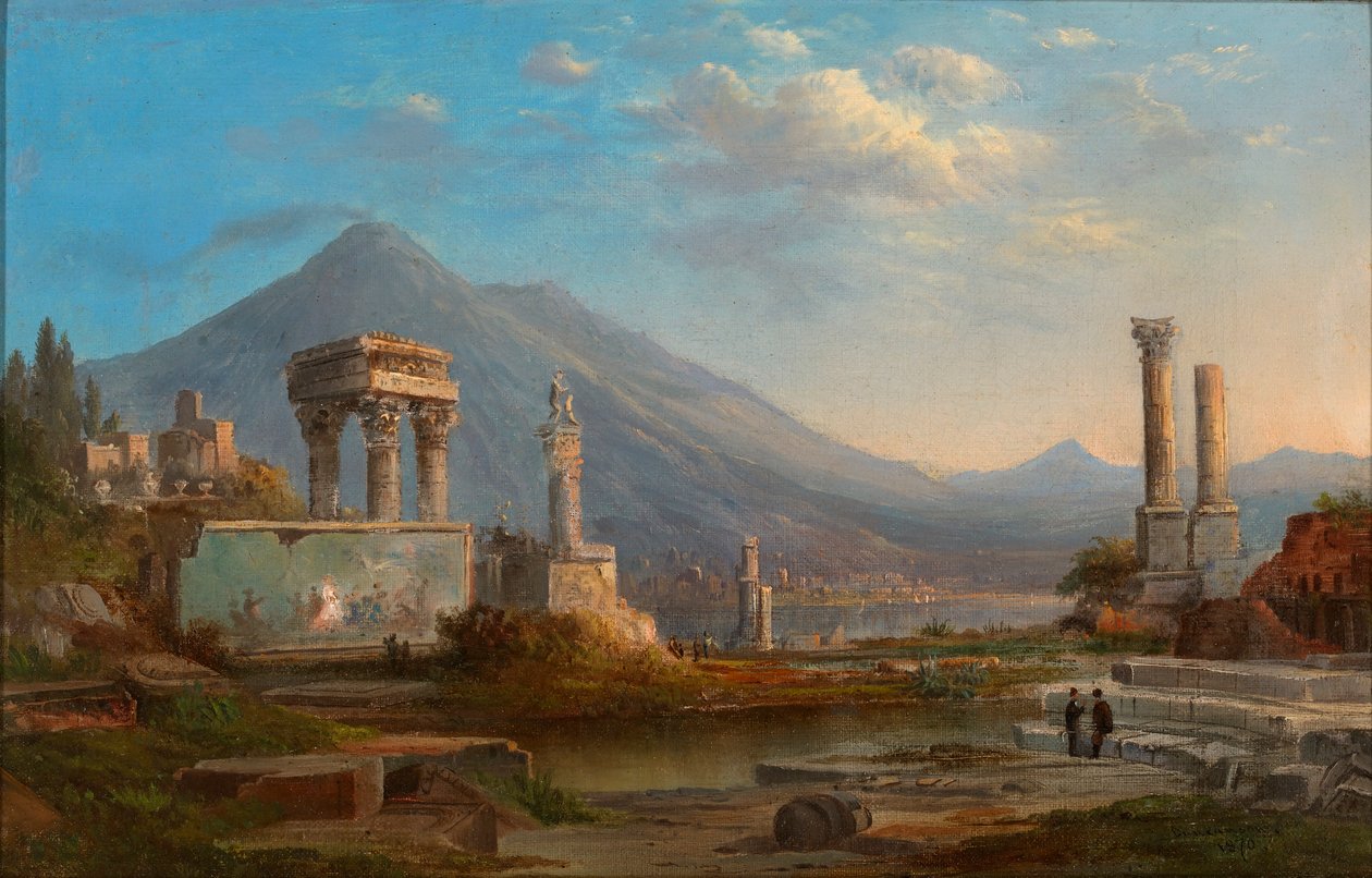 Vesuv und Pompeji von Robert S. Duncanson