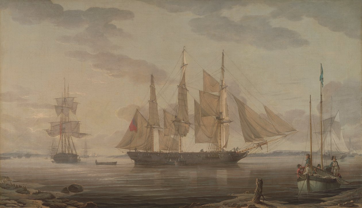 Schiffe im Hafen von Robert Salmon