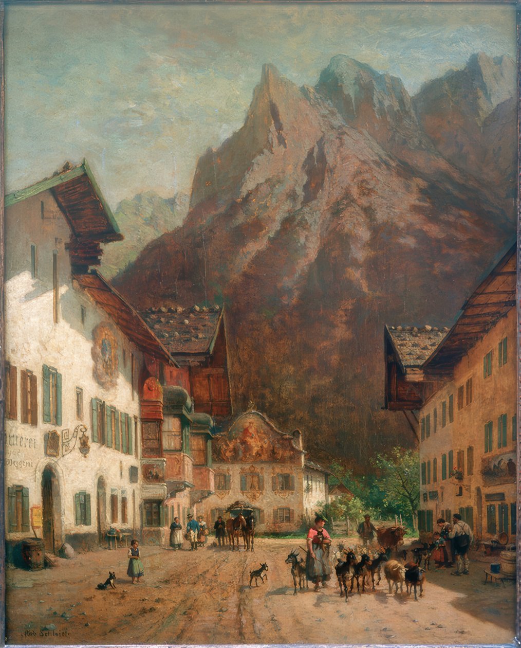 Häuser in Mittenwald von Robert Schleich