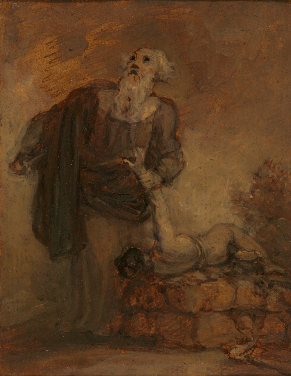 Abraham und Isaak (Abraham ergreift Isaaks Arm) von Robert Smirke