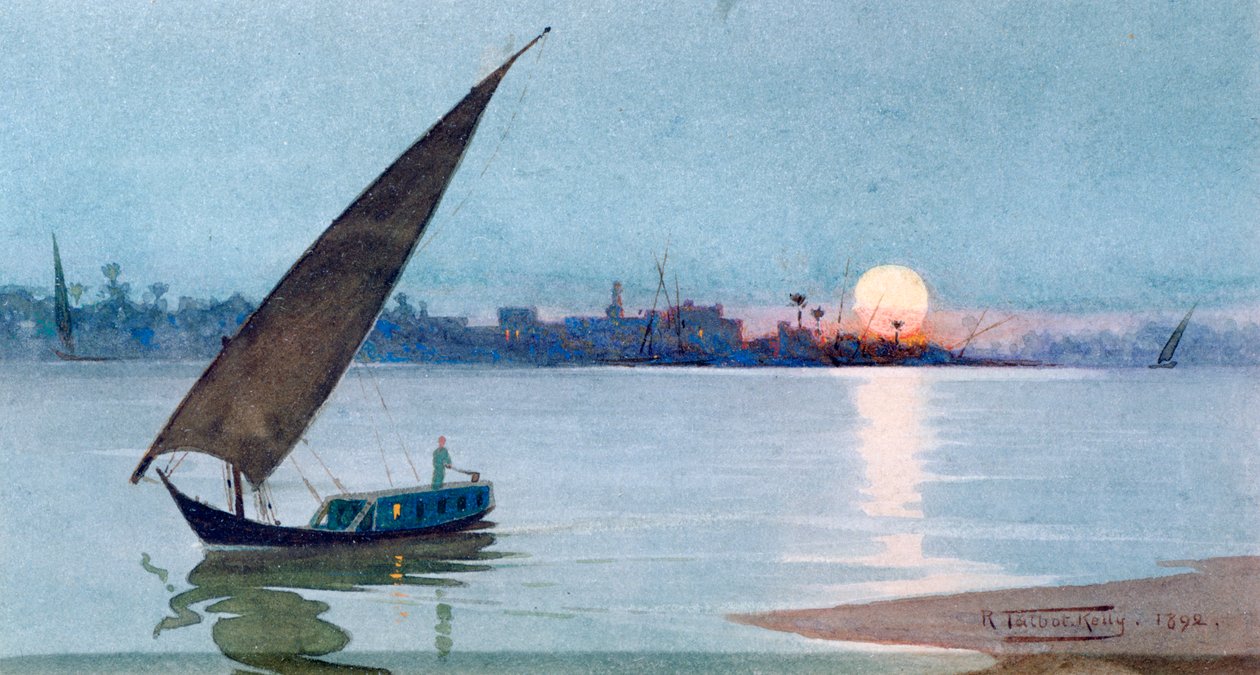 Östlicher See, Ägypten von Robert Talbot Kelly