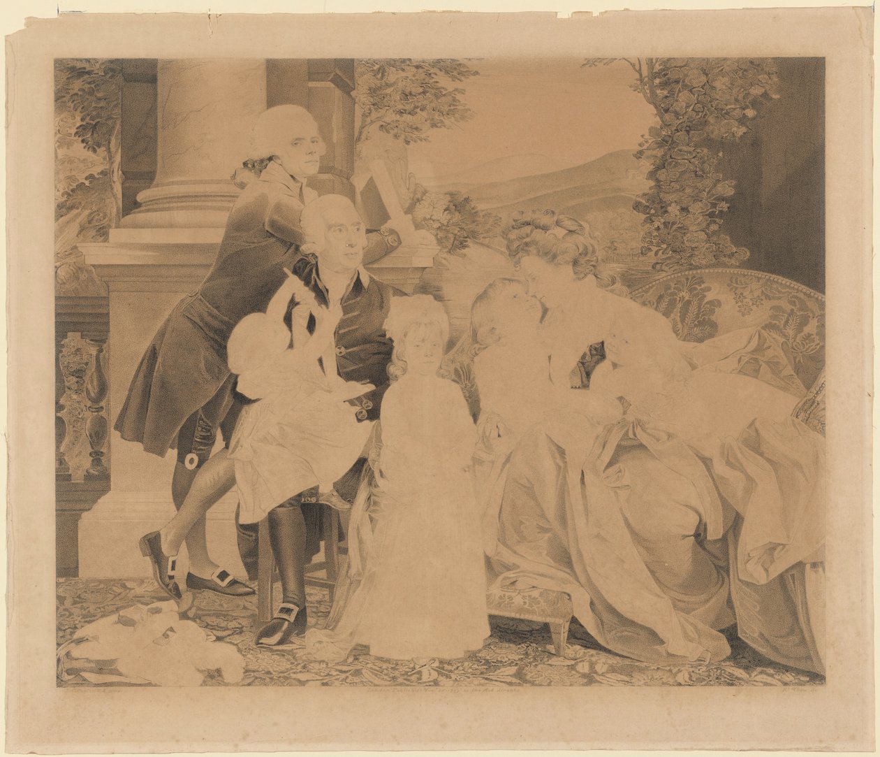 Die Familie Copley von Robert Thew after John Singleton Copley