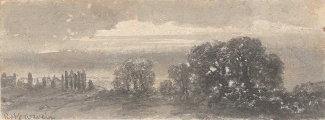 Landschaft - Bäume von Robert Walter Weir