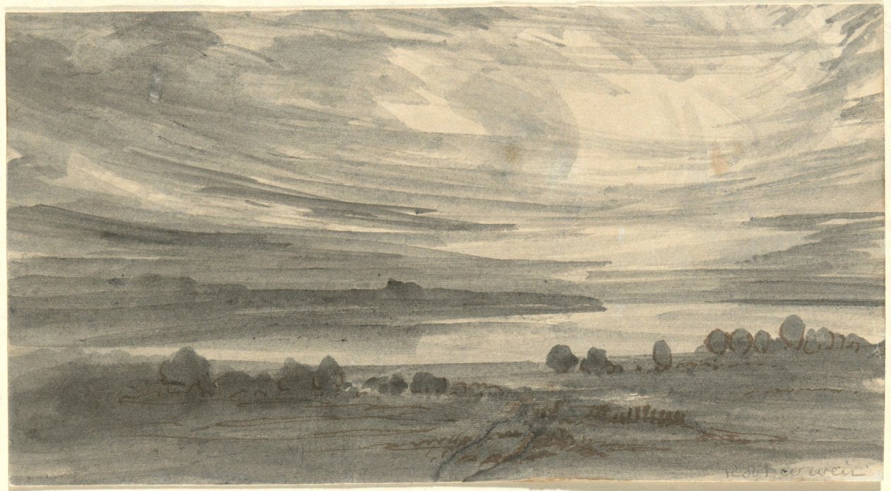 Landschaft mit See von Robert Walter Weir