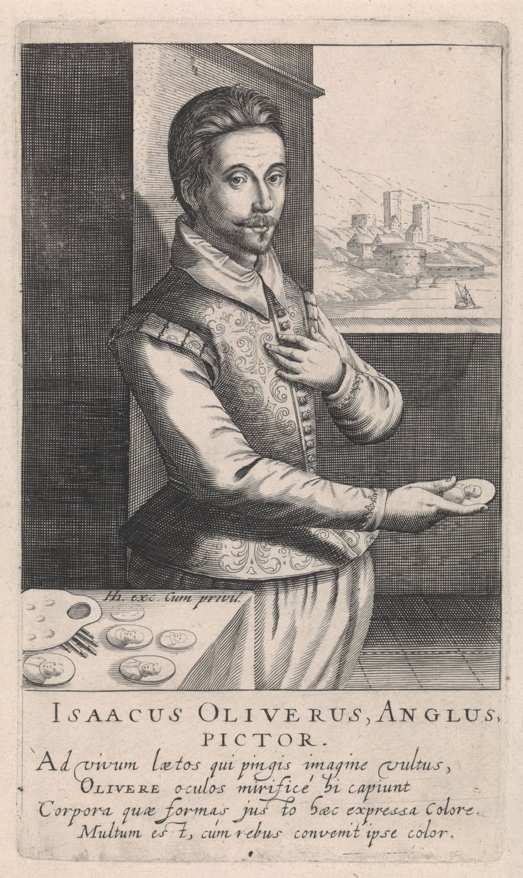 Porträt von Isaac Oliver von Robert Willemsz de Baudous