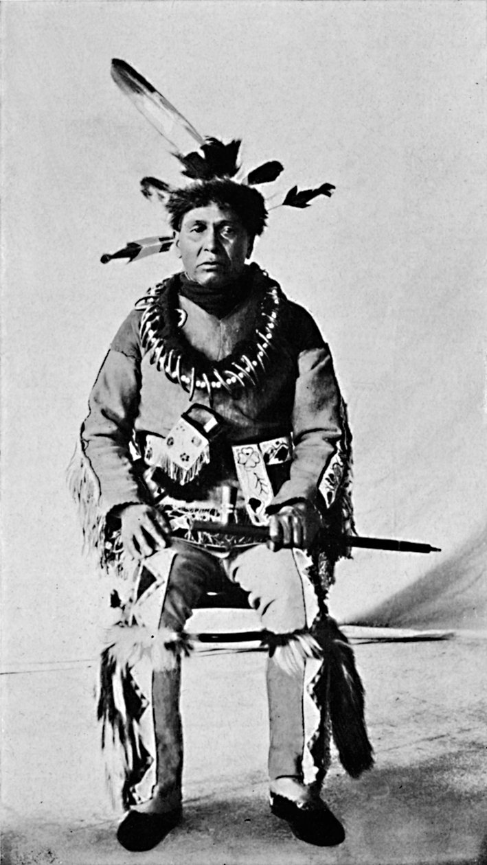 Ein Algonquin in voller Tracht, 1912 von Robert Wilson Shufeldt