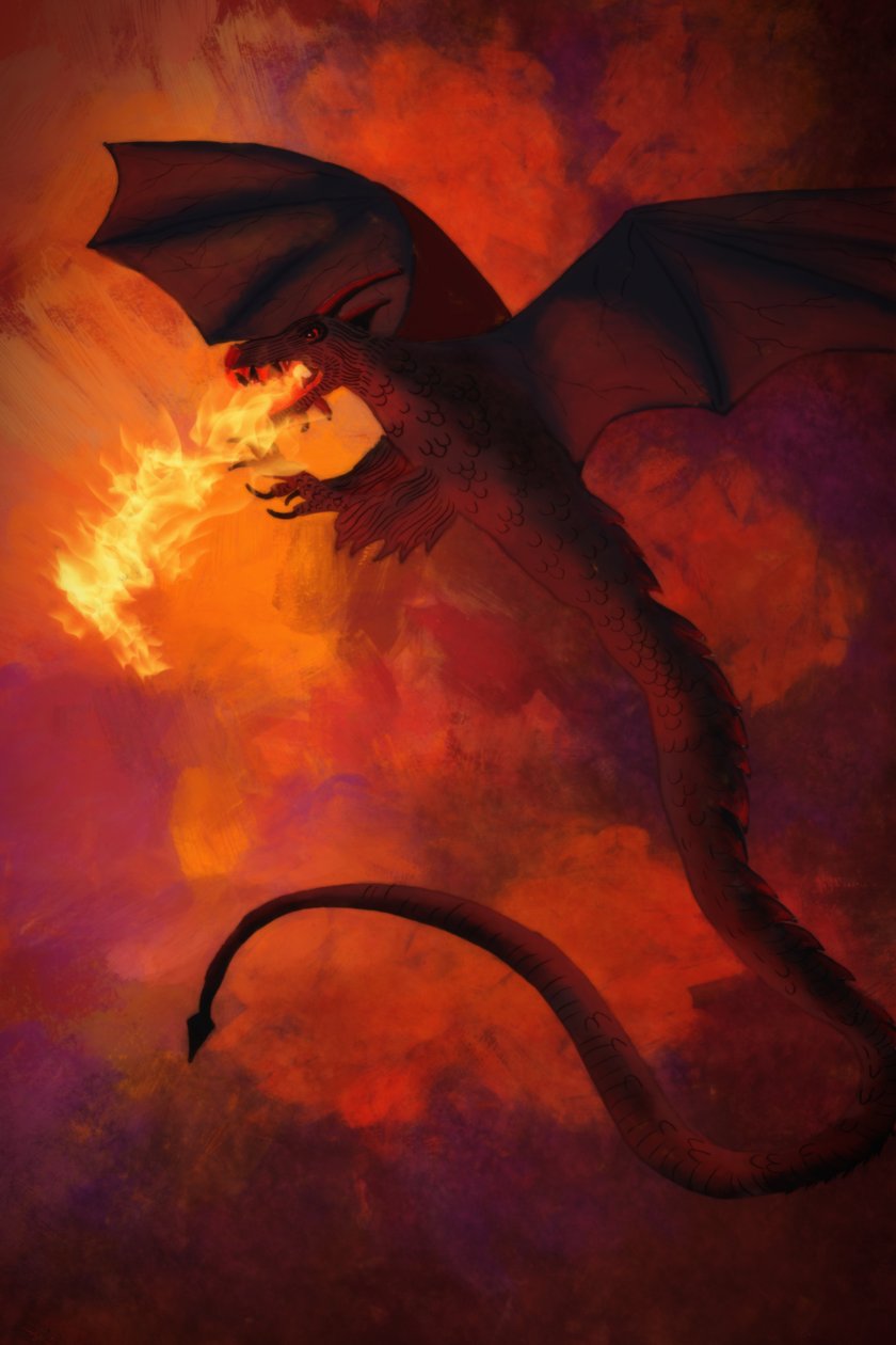 Feuerdrache, 2022 von Roberta Murray