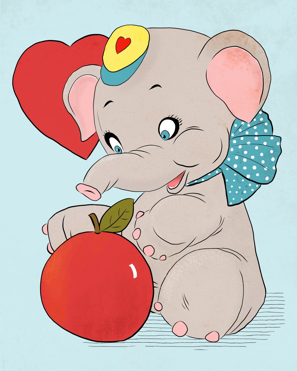Valentinstag Elefant, 2021 von Roberta Murray