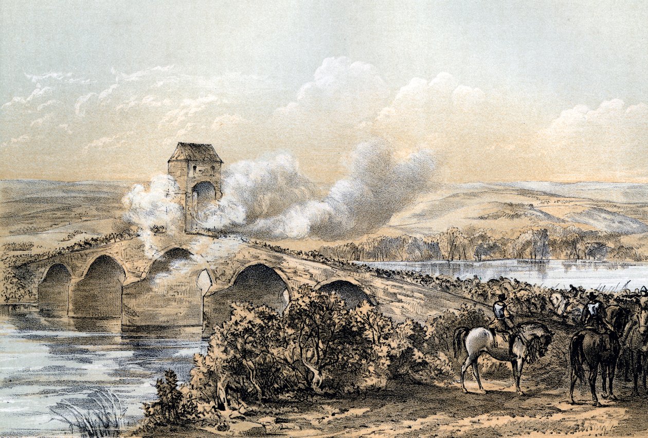 Die Schlacht von Bothwell Bridge, 1679, 19. Jahrhundert von Robertson