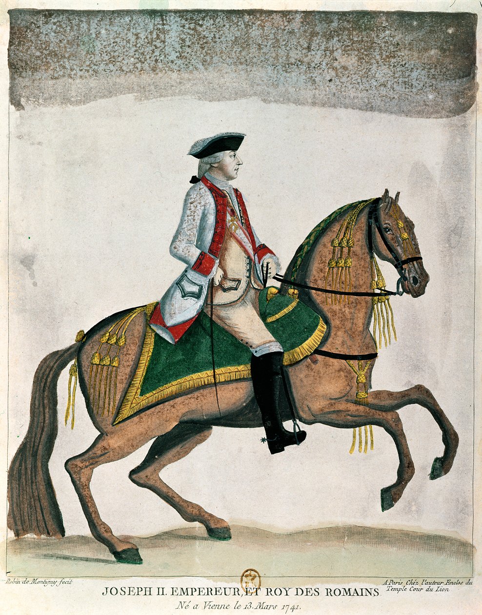 Reiterporträt des Kaisers Joseph II. (1741-90) ca. 1785 von Robin de Montigny