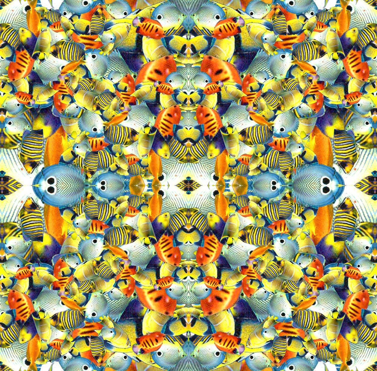 Kaleidoskop-Fischfliese von Robyn Parker