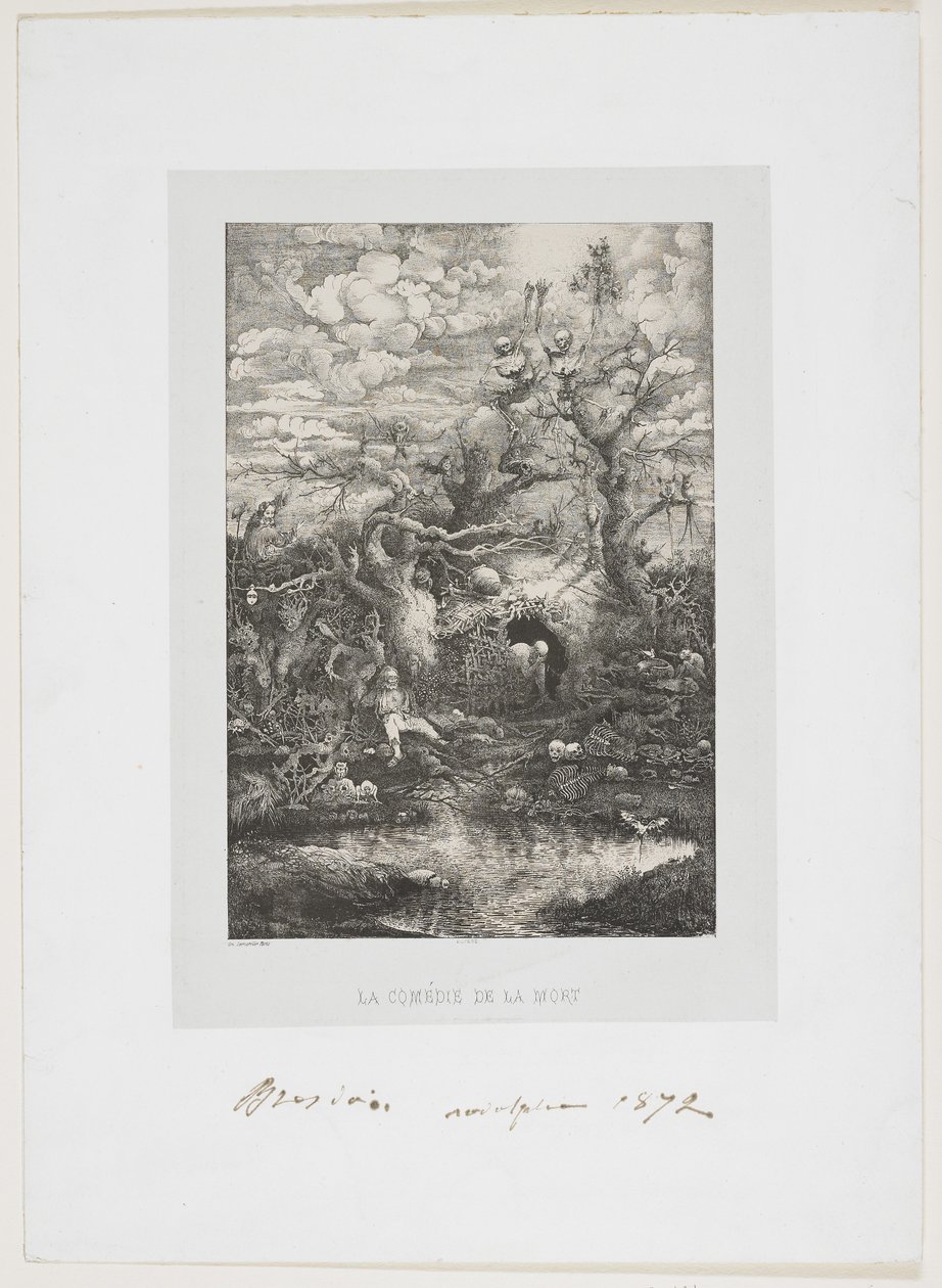 Die Komödie des Todes, 1854 von Rodolphe Bresdin