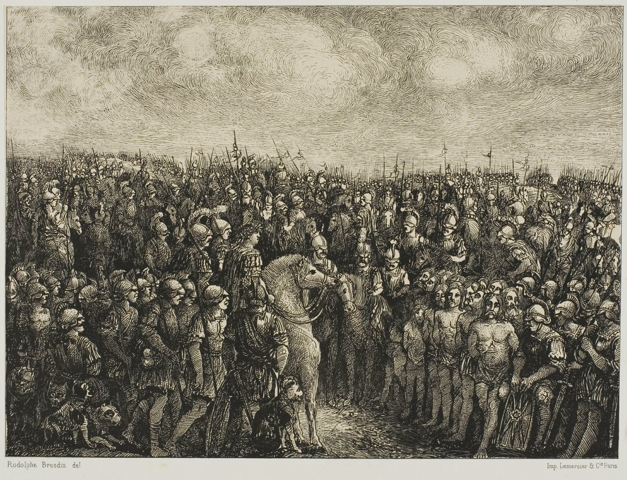 Caesar und seine Gefangenen von Rodolphe Bresdin