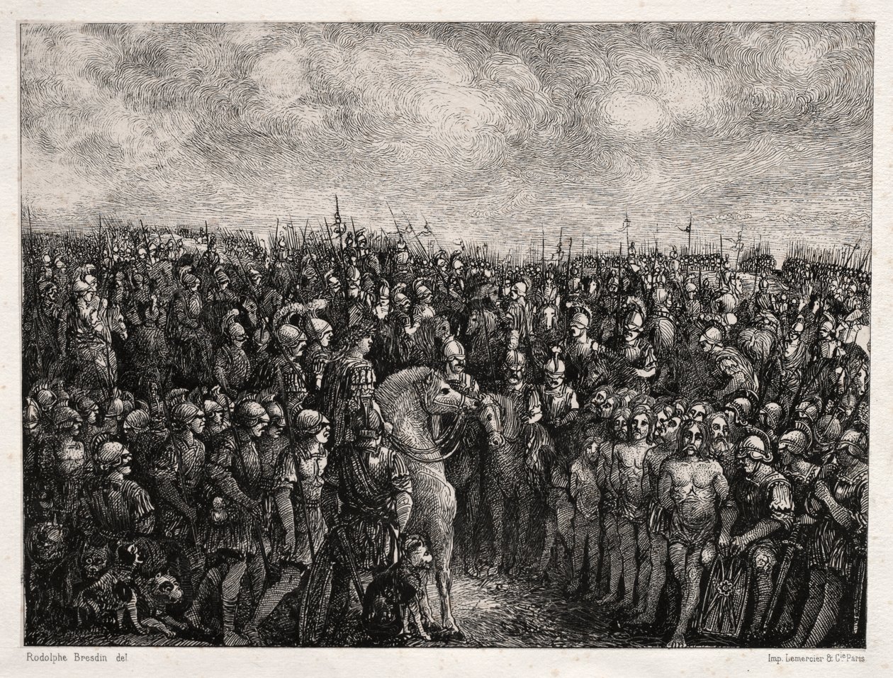 Caesar und seine Gefangenen von Rodolphe Bresdin