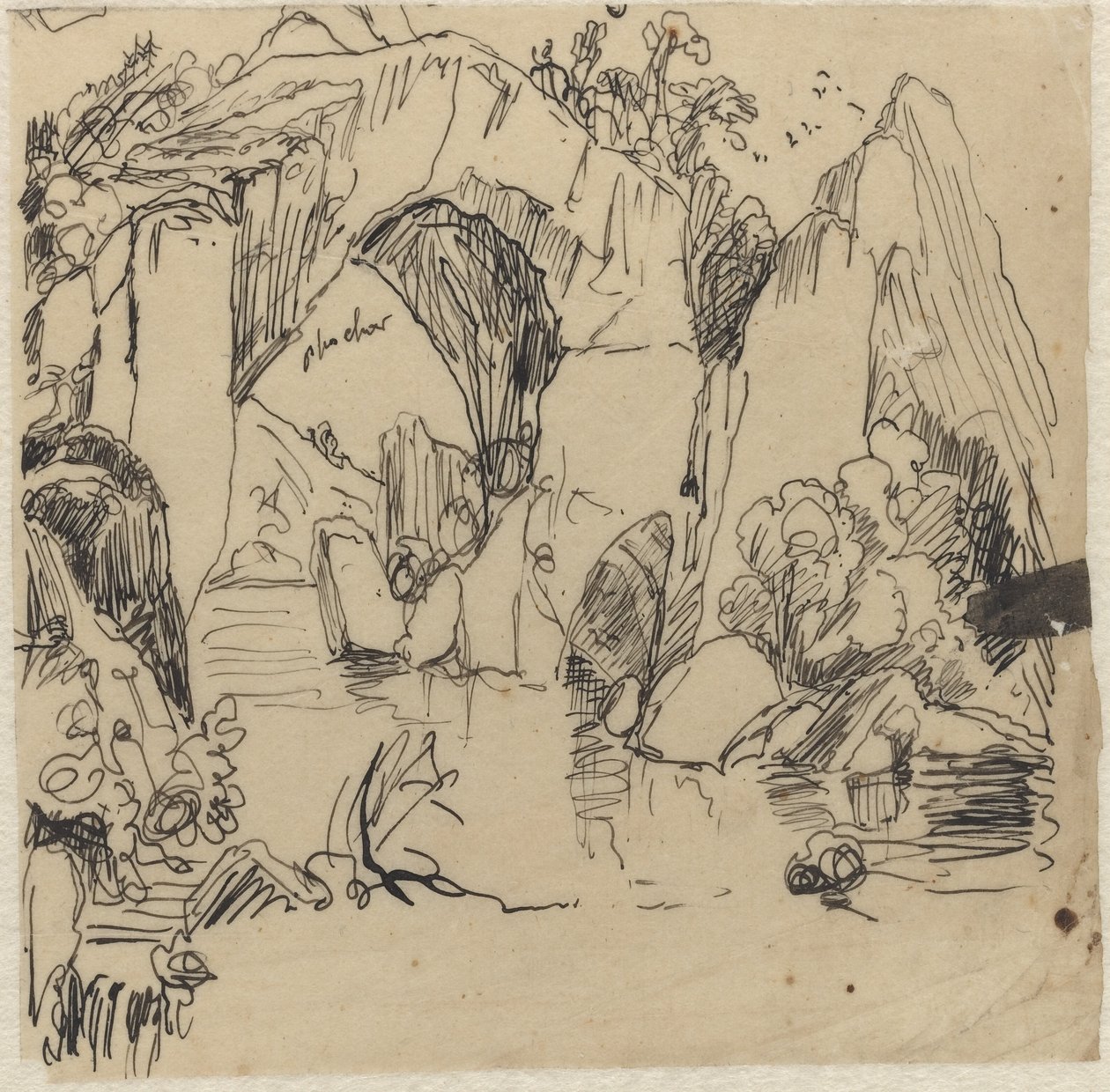 Landschaft von Rodolphe Bresdin