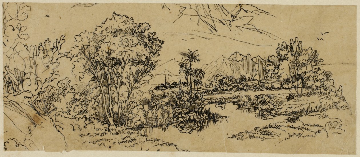 Landschaft an der Westküste von Rodolphe Bresdin