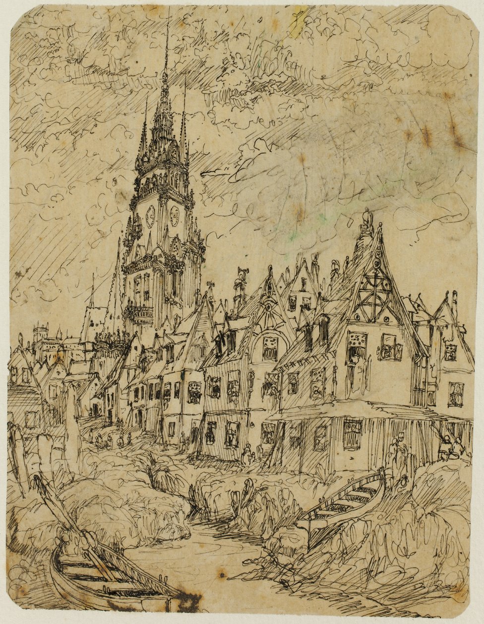 Maritimes Dorf von Rodolphe Bresdin