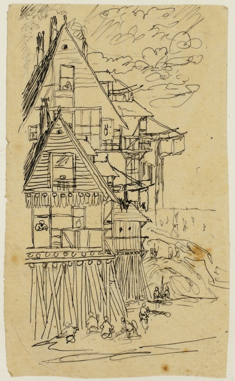 Am Rand der Küste von Rodolphe Bresdin