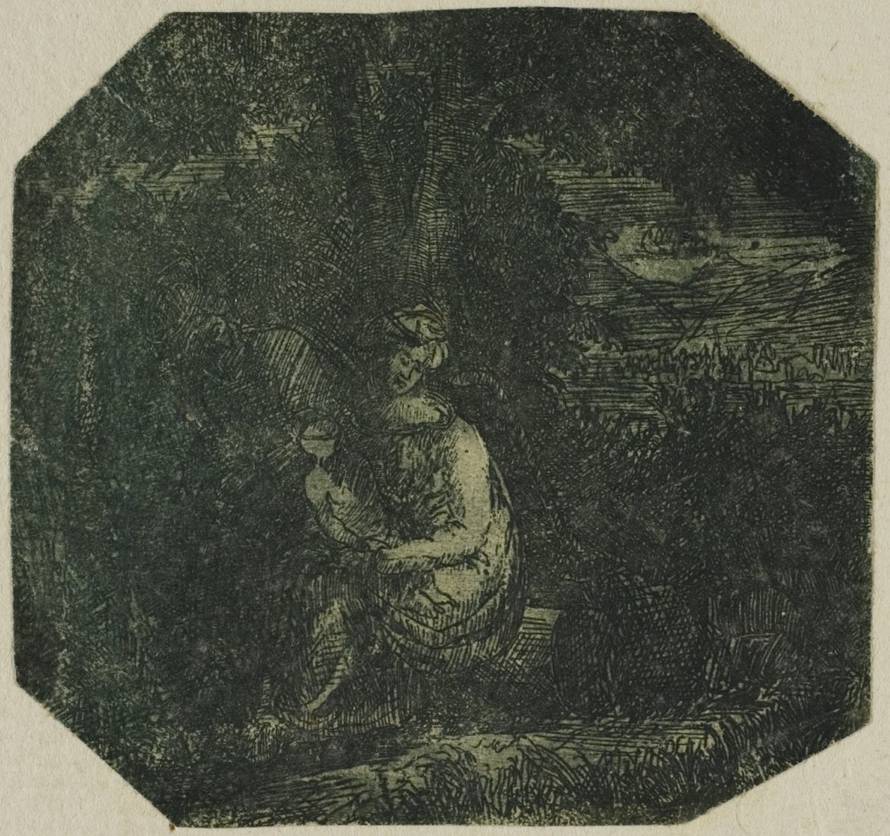 Die Heilige Familie von Rodolphe Bresdin