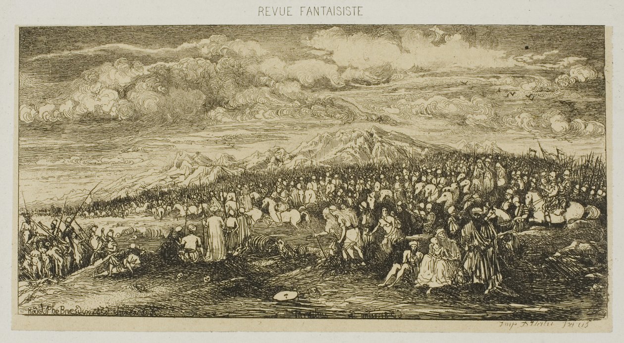 Die römische Armee, aus Revue Fantaisiste von Rodolphe Bresdin