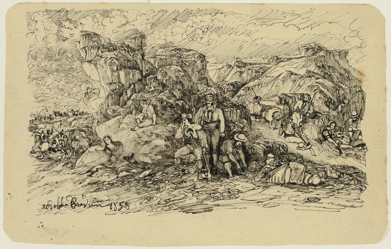 Die Schmuggler von Rodolphe Bresdin