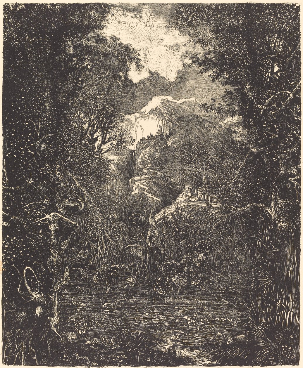 Die Städte hinter dem Sumpf von Rodolphe Bresdin