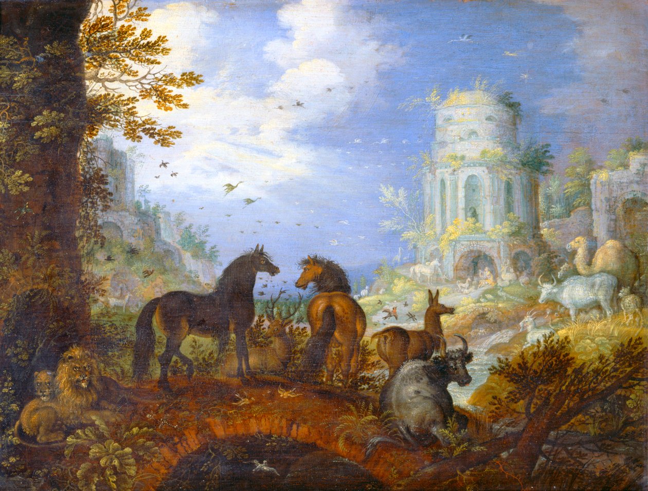 Orpheus bezaubert die Tiere von Roelandt Jacobsz. Savery