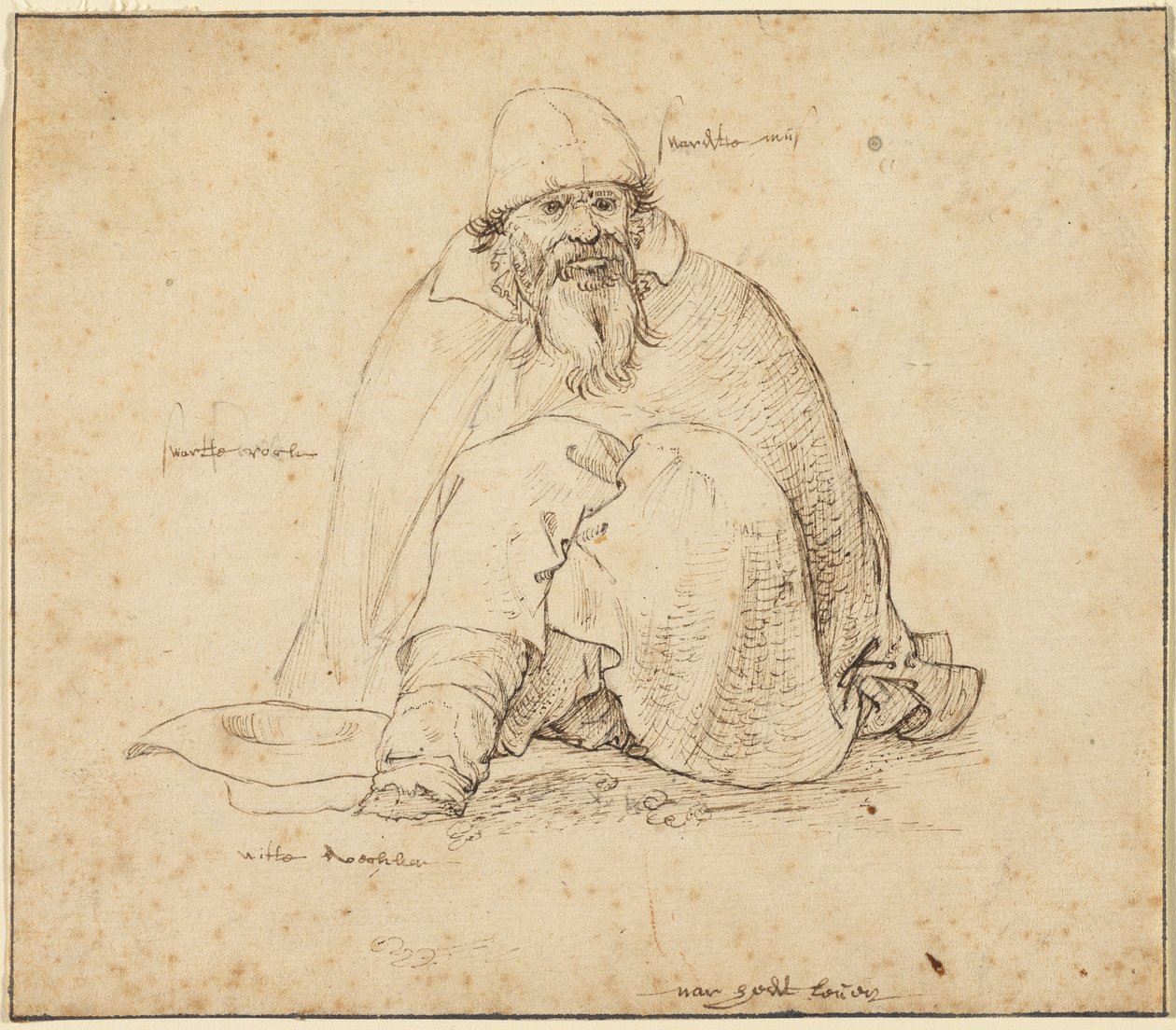 Sitzender Mann von Roelandt Savery