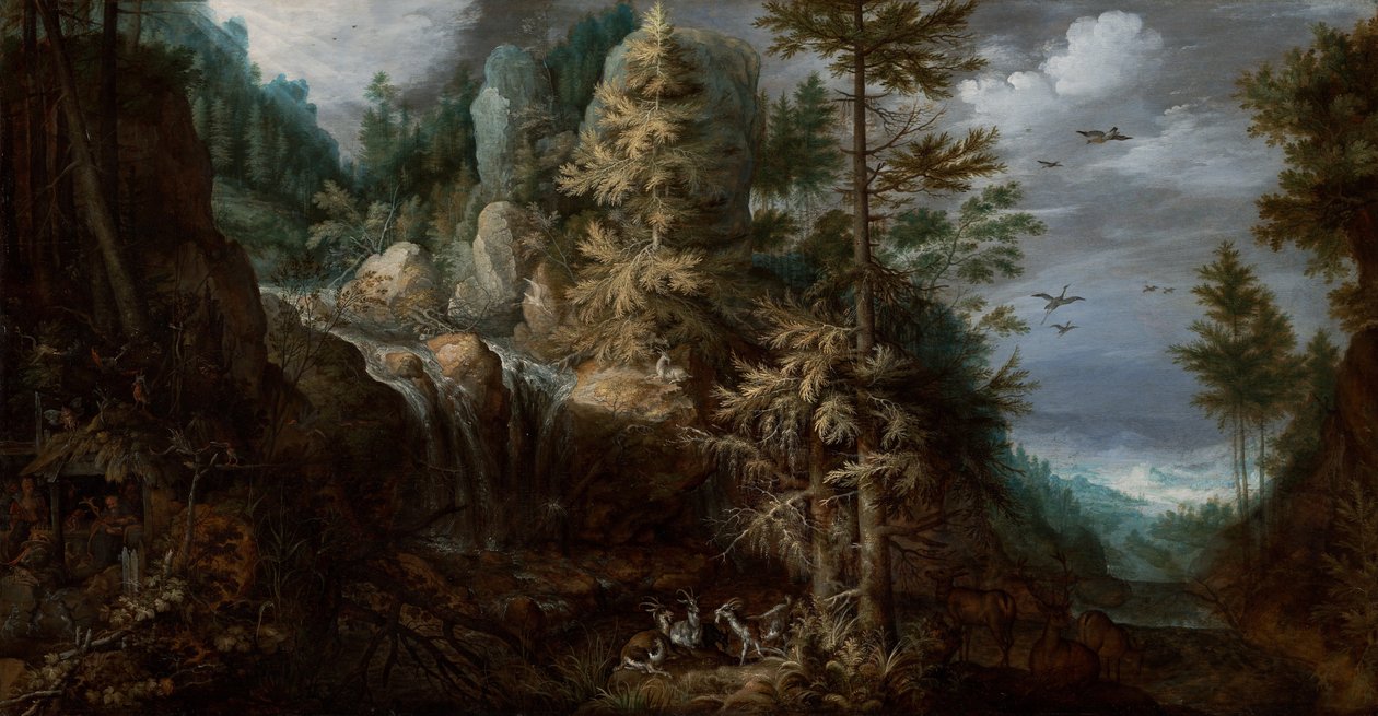 Landschaft mit der Versuchung des heiligen Antonius von Roelant Saverij
