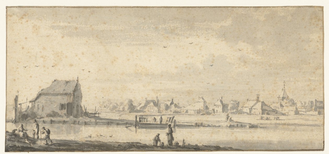Ansicht von Sloterdijk, nahe Amsterdam von Roelant Roghman