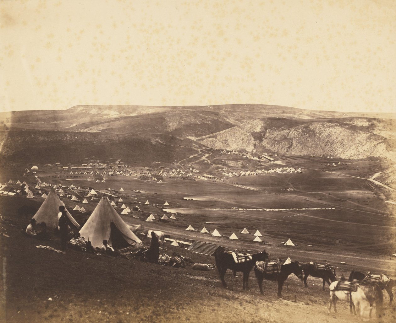 Kavallerielager, Balaklawa von Roger Fenton