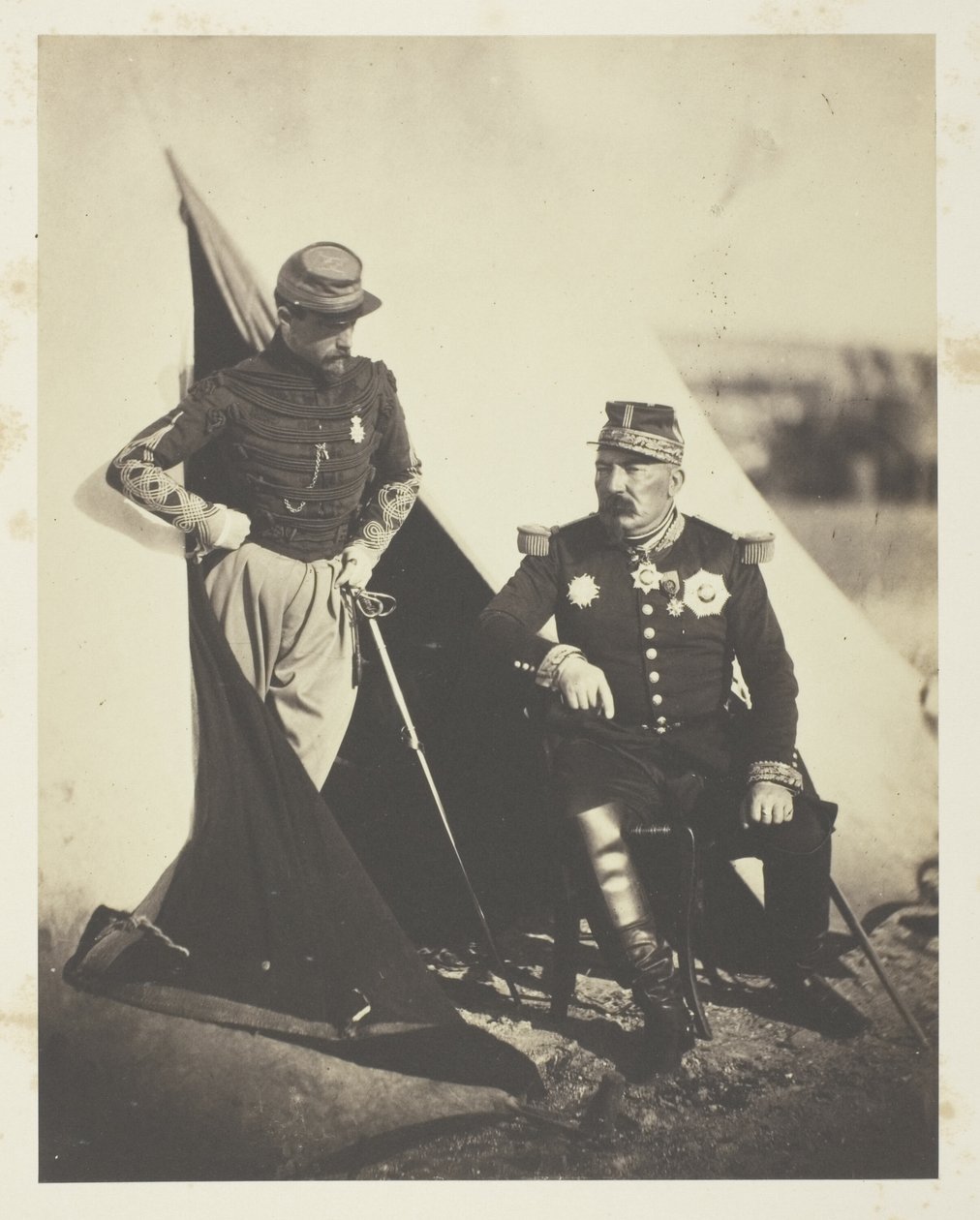General Bosquet und Kapitän Dampière von Roger Fenton