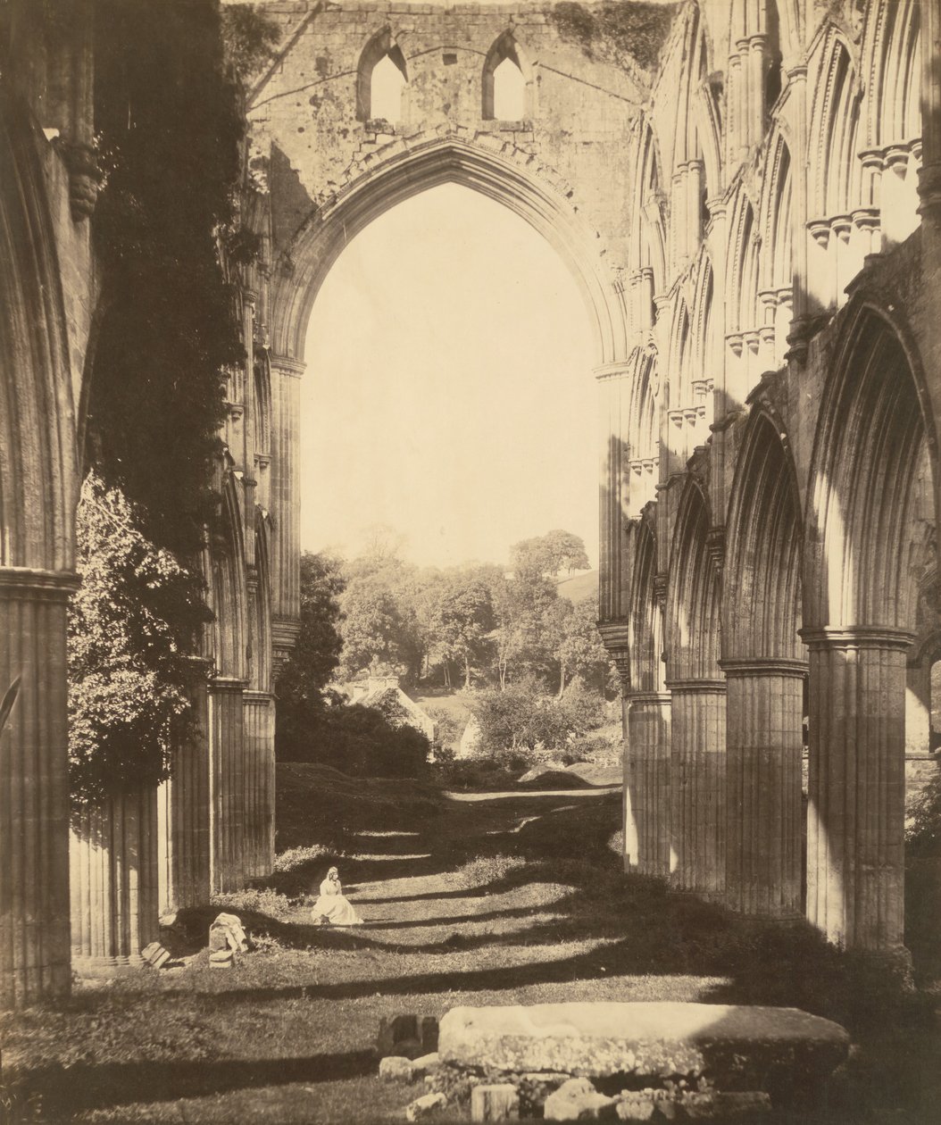 Rievaulx Abbey, 1854 von Roger Fenton