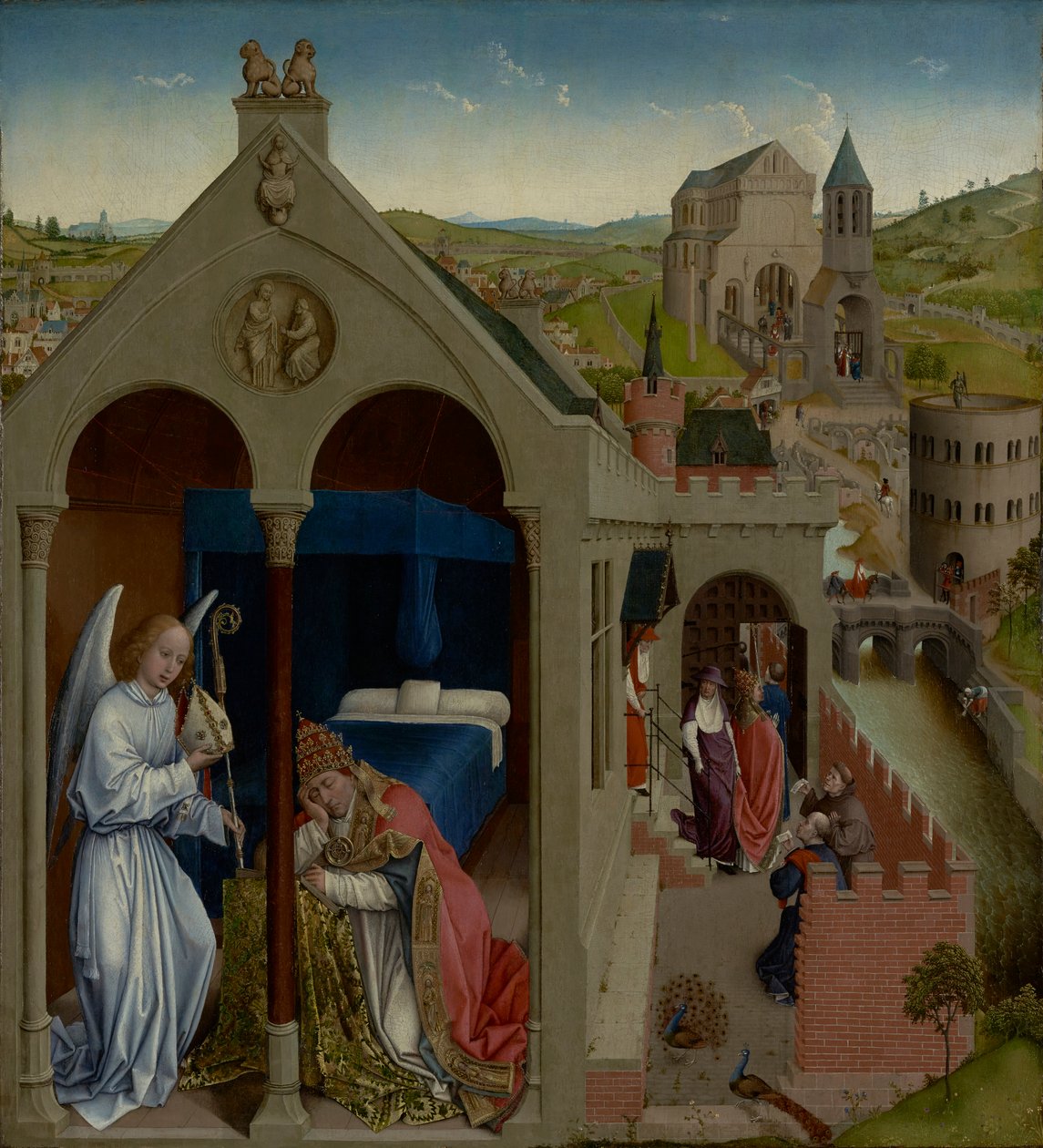 Der Traum von Papst Sergius, ca. 1430 von Rogier van der Weyden