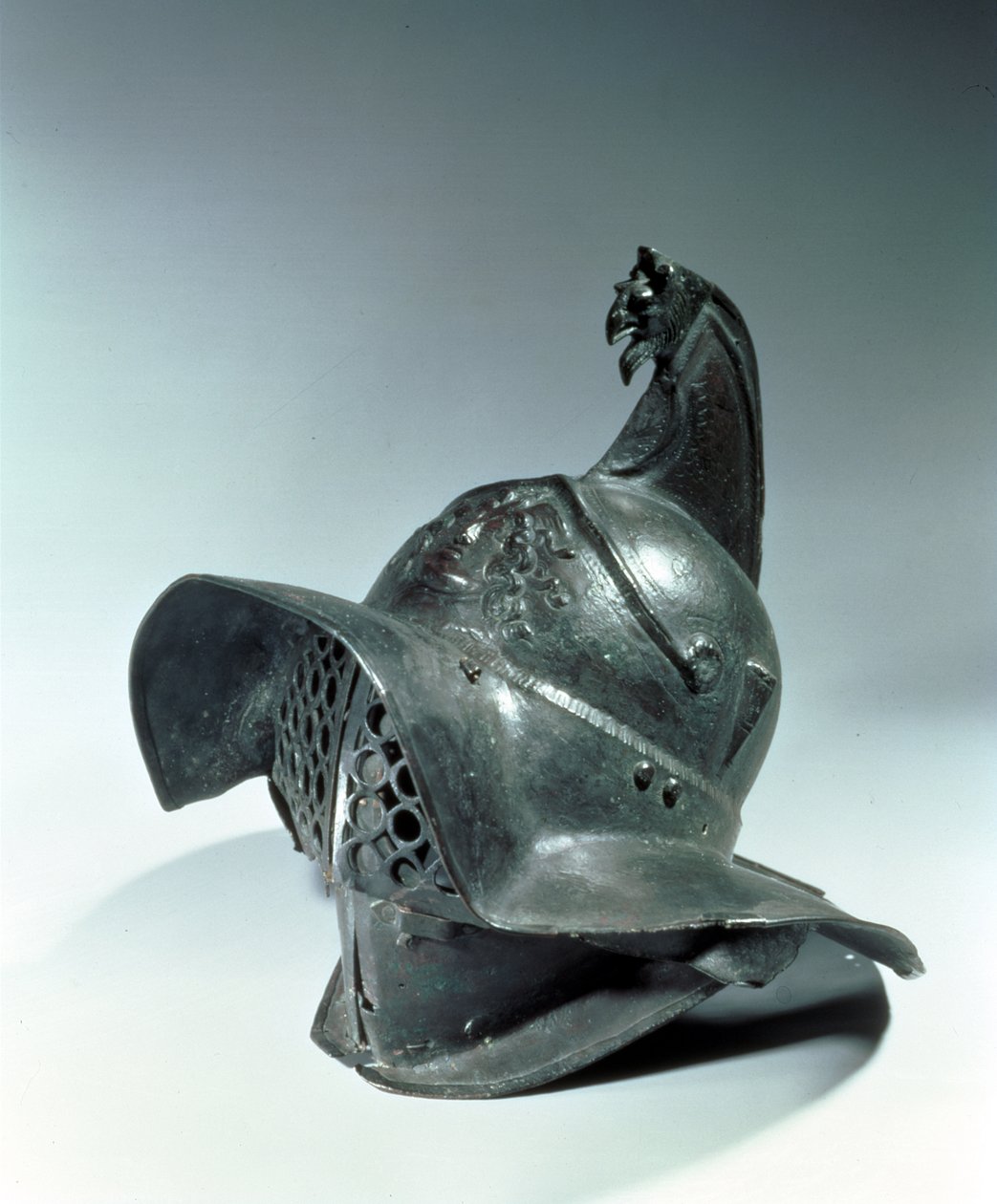 Bronzehelm eines thrakischen Gladiators, römisch, 1. Jahrhundert n. Chr. von Roman