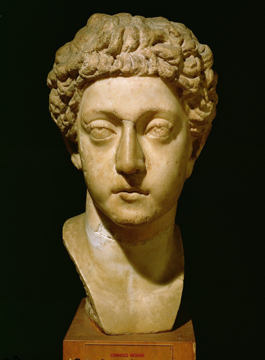 Büste des Kaisers Commodus (161-192 n. Chr.) (Marmor) von Roman