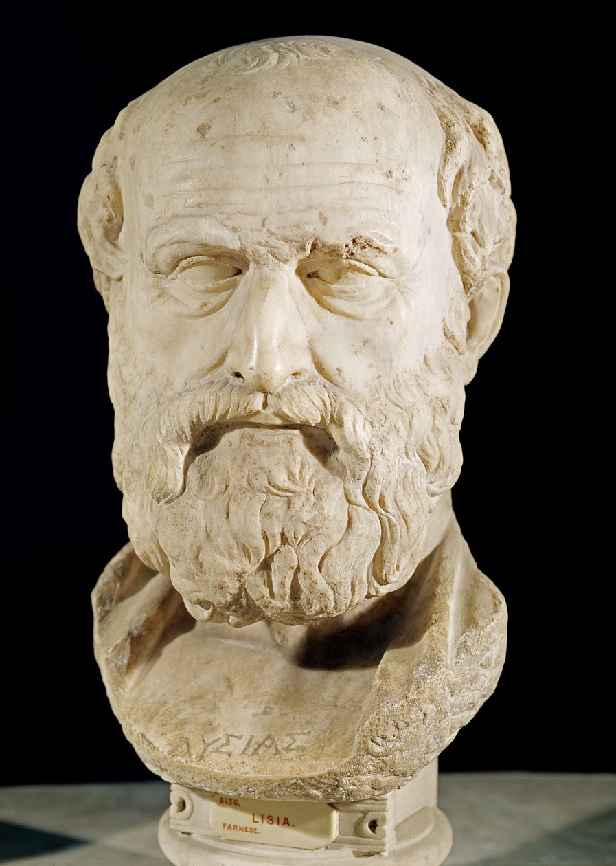 Büste von Lysias (ca. 458-ca. 380 v. Chr.) von Roman