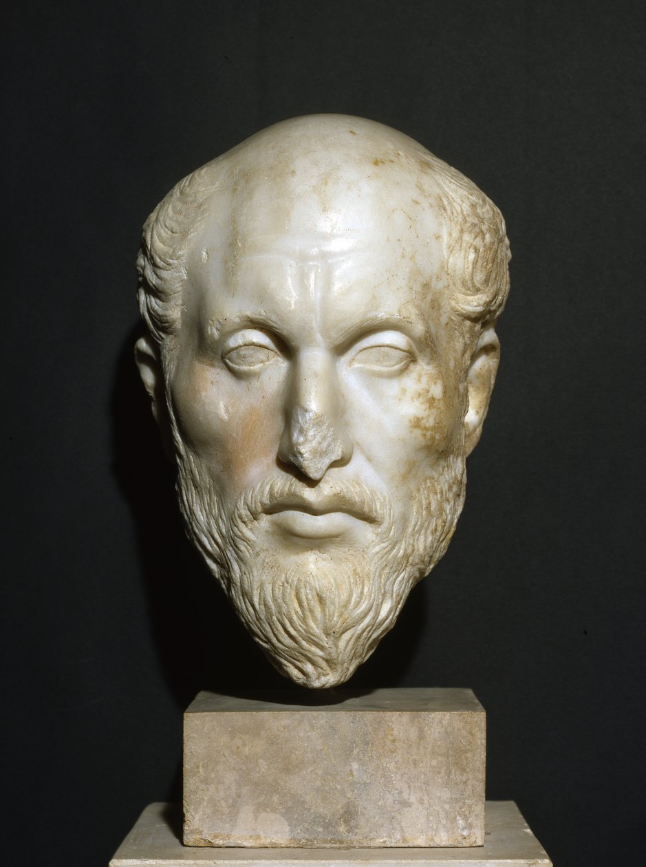 Büste von Plotinus, ca. 350-70 von Roman