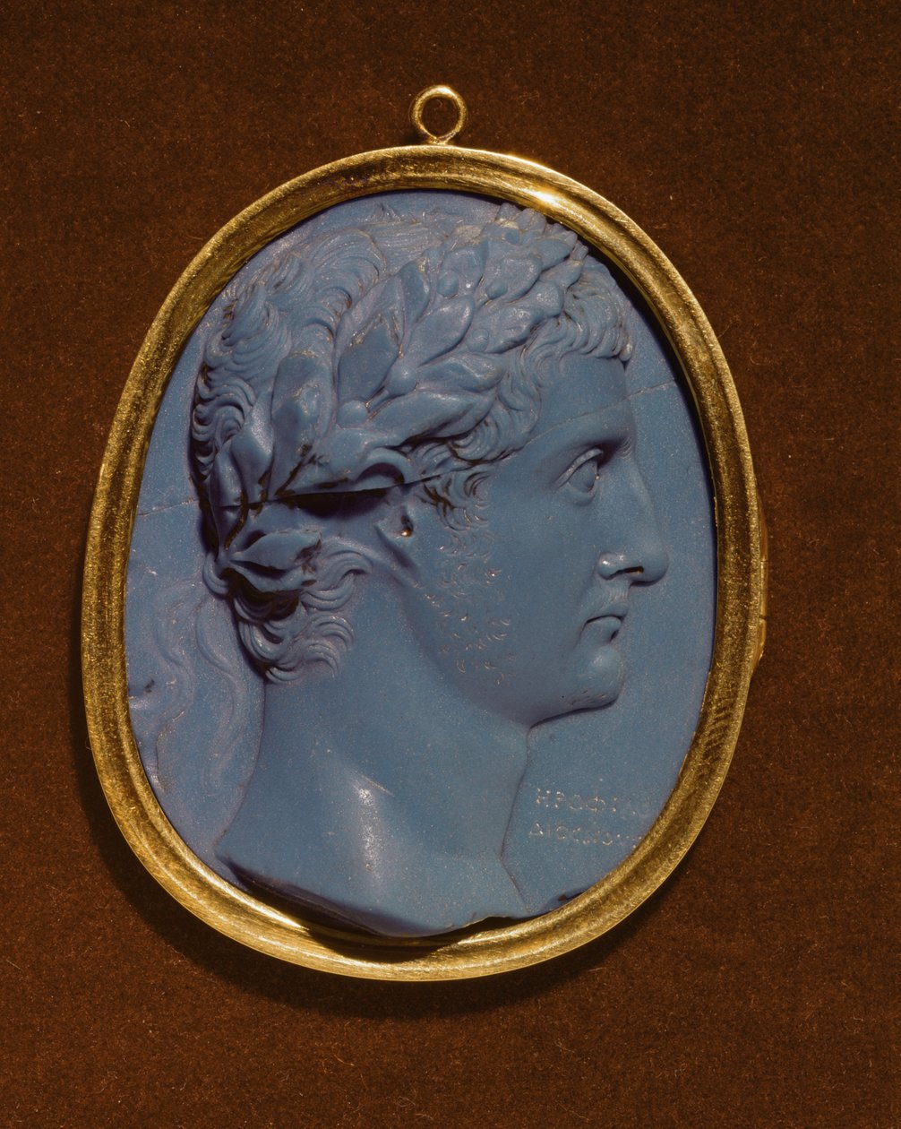 Kamee mit dem Profil von Tiberius (Claudius Nero) (42 v. Chr.-37 n. Chr.) von Roman