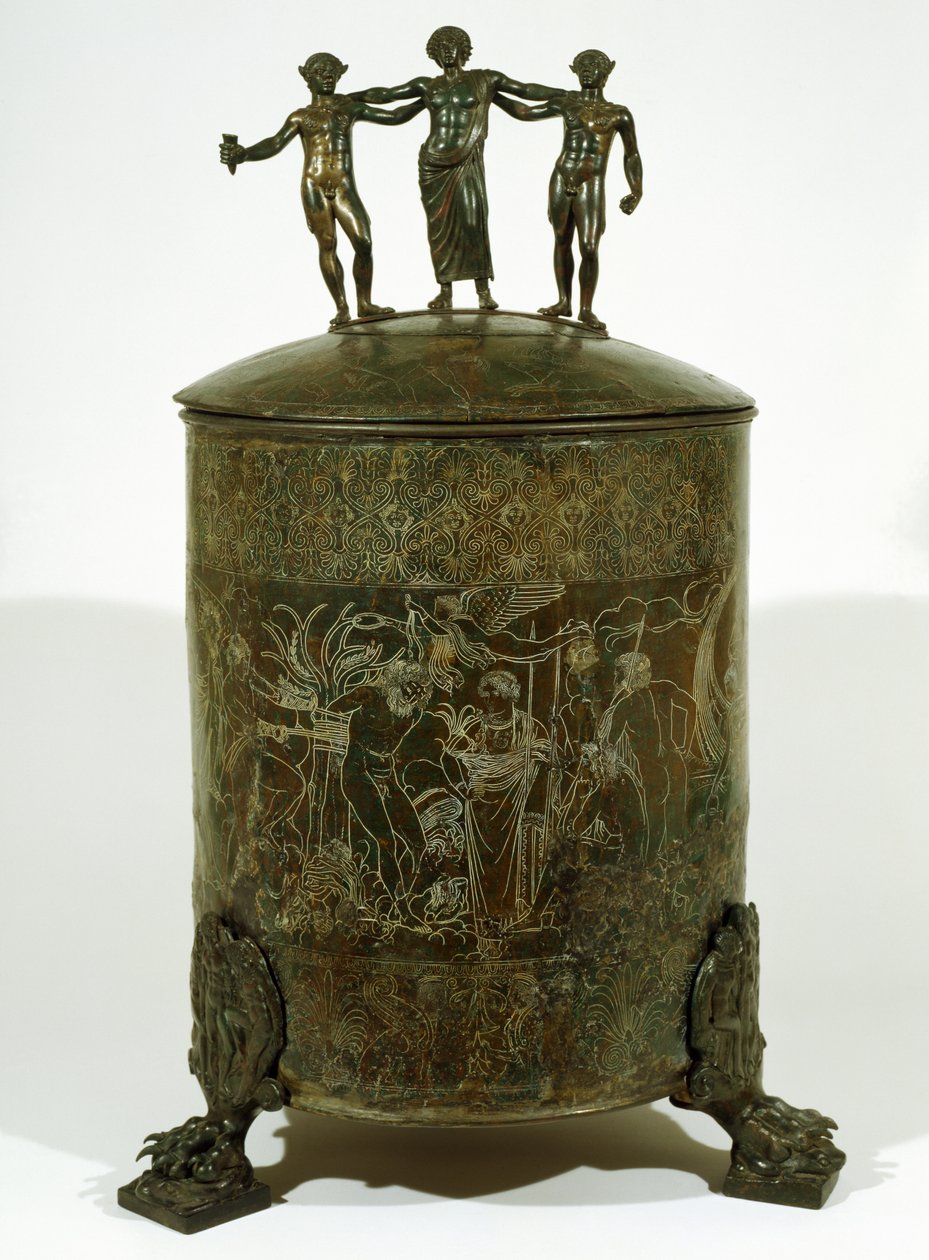 Cista Fioroni, Palestrina (Bronze) von Roman
