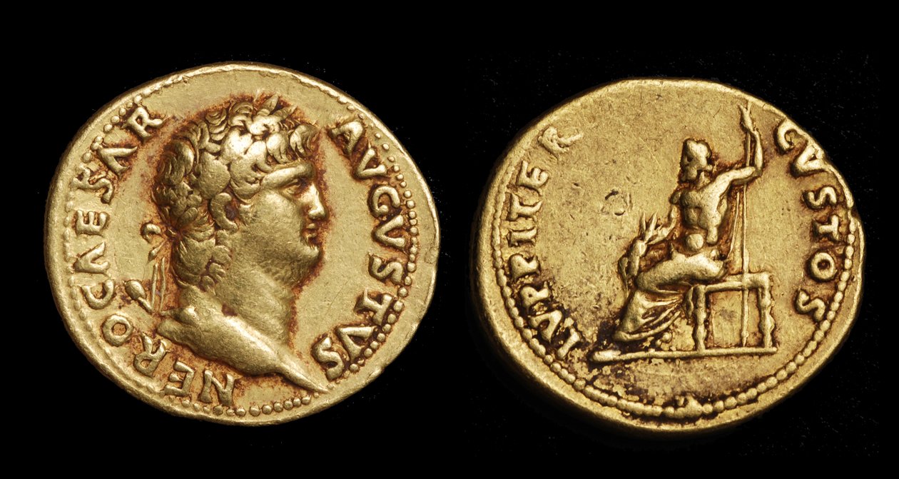 Münzen des Kaisers Nero von Roman