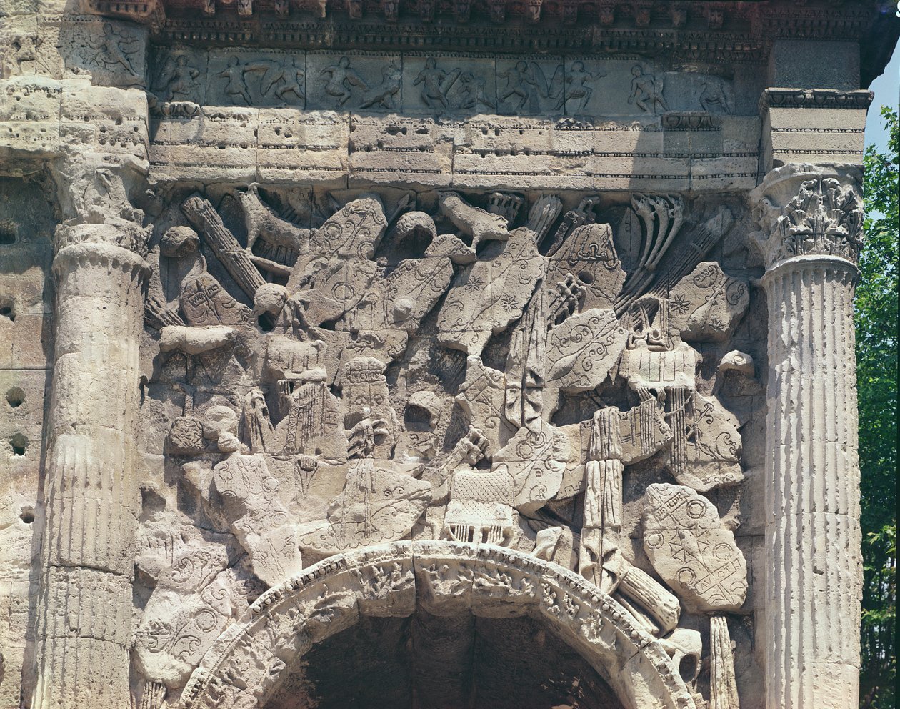 Detail der Kämpfer vom rechten Bogen des Arc de Triomphe Foto von Roman
