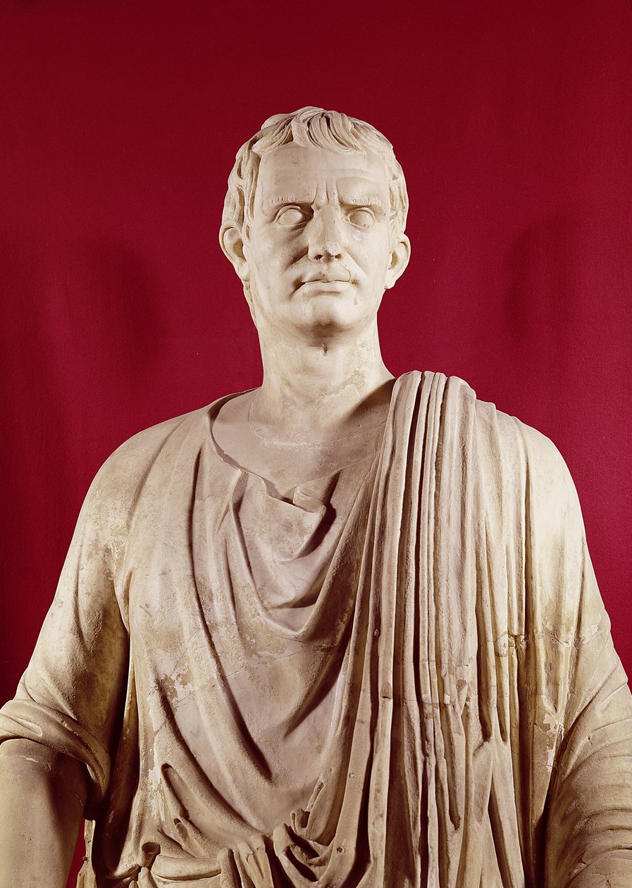 Lucius Cornelius Sulla 138-78 v. Chr. beim Reden (Detail) von Roman